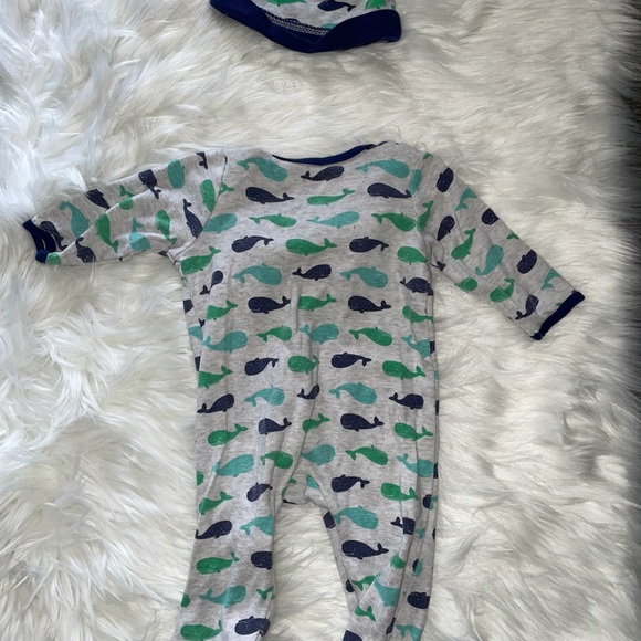 Little Me Baby Boy Whale Pajamas (???) - Picture 5 of 5